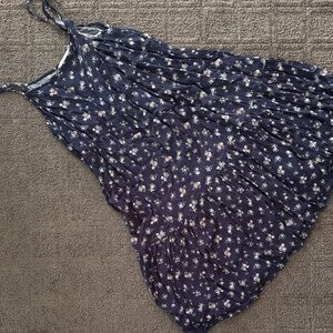 Floral Navy Blue Dress